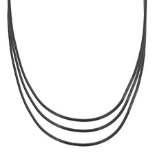 16"/18"/20" Leather Necklace Cord, 1mm Braided Leather Cord, Black
