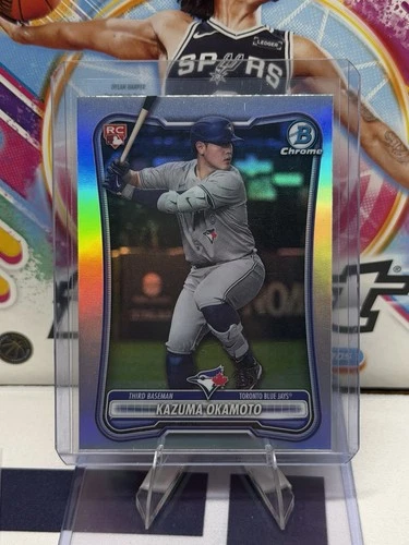 2026 Bowman Chrome Kazuma Okamoto Red Rookie Shield Variation #28 (RC) Blue Jays