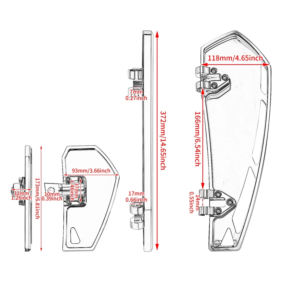 estribo cromado estribos estribo estribo trasero para Harley Street Road Glide Foto 4 de 4
