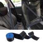 Car Blue border Seat Belt Replacement Webbing Fabric Racing Safety Belt Straps