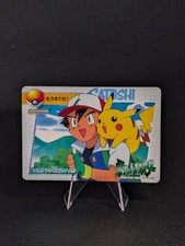 Ash Pikachu No.142 Pocket Monsters Anime Collection Carddass 1998