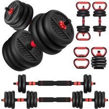 Adjustable Dumbbell, 20/30/40/60/80lbs Dumbbells Set, 4-in-1 Free Weights for...