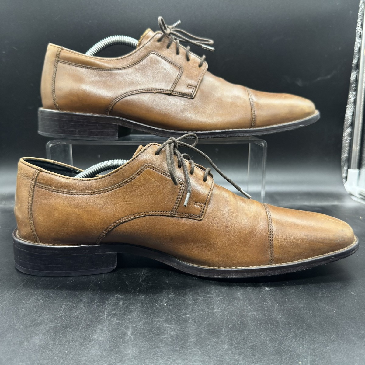 Johnston Murphy Mens Dress Brown Cap Toe Oxford Shoes Size  display picture 3