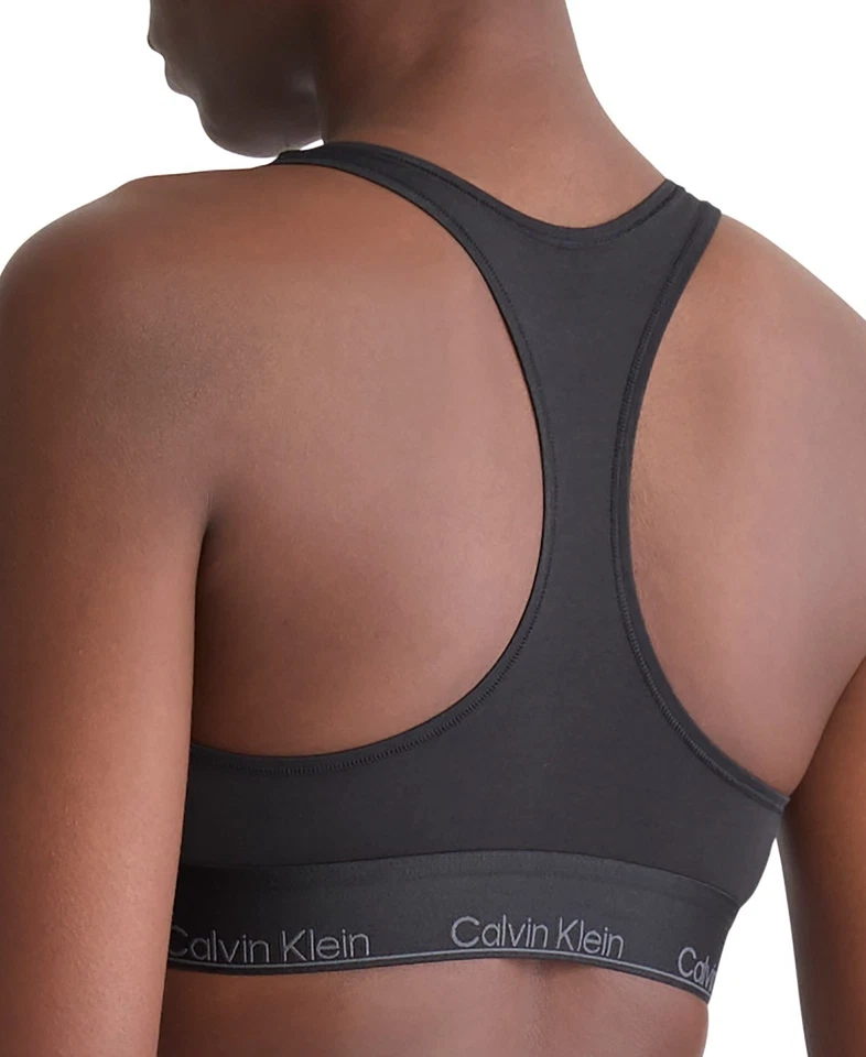 Calvin Klein BLACK Modern Cotton Holiday Unlined Bralette, US Medium - Image 2 of 3