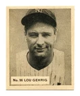 1936 V355 World Wide Gum Baseball Reprint - #96 - Lou Gehrig - New York Yankees