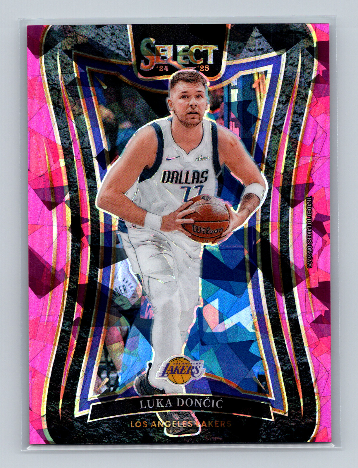 2024 Panini Select Mezzanine Pink Cracked Ice /99 Luka Doncic Doncic #347