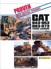 Caterpillar 943 953 963 & 973 Track Loader sales brochure