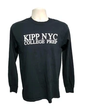 Kipp NYC College Prep Adult Medium Black Long Sleeve TShirt