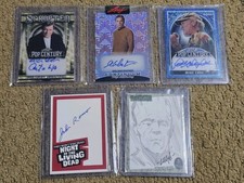Signed Leaf Pop Art Box Autograph Cards William Shatner John Russo Mike Love 