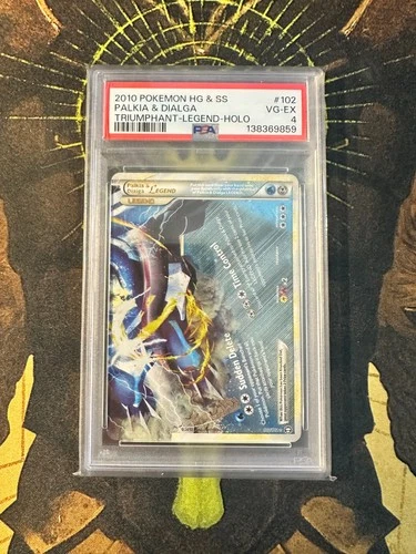 Pokemon Palkia Dialga Legend 102/102 Triumphant PSA 4