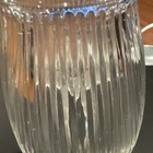 2 Vertical Ribbed Frosted Floral Rim Lampshade — photo 3