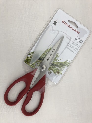 New KitchenAid Empire Red HERA Kitchen Shears All Purpose Scissors - Picture 2 of 3