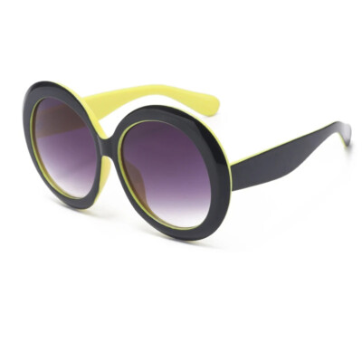 Vintage large Round Sunglasses Gradient Oversized Sun  display picture 1