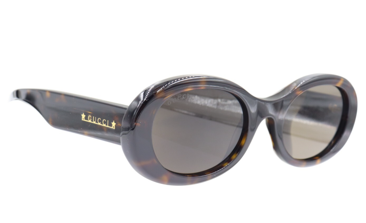 NEW Gucci Brown Oval Women\'s Sunglasses Gucci GG1922S 003 Sunglasses Gold/Brown Oval Shape 62-17-140  main image 3