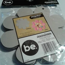 Creative Imaginations Flower 6 Page chipboard Brag Book Jacquelyn