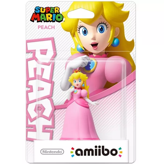 AMIIBO NINTENDO SUPER MARIO PEACH STATUA DA COLLEZIONE SMASH BROS ACTION  FIGURE