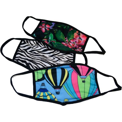 TDI Reusable Fabric Flat Face Masks Youth Adult Bias Ear loops 
