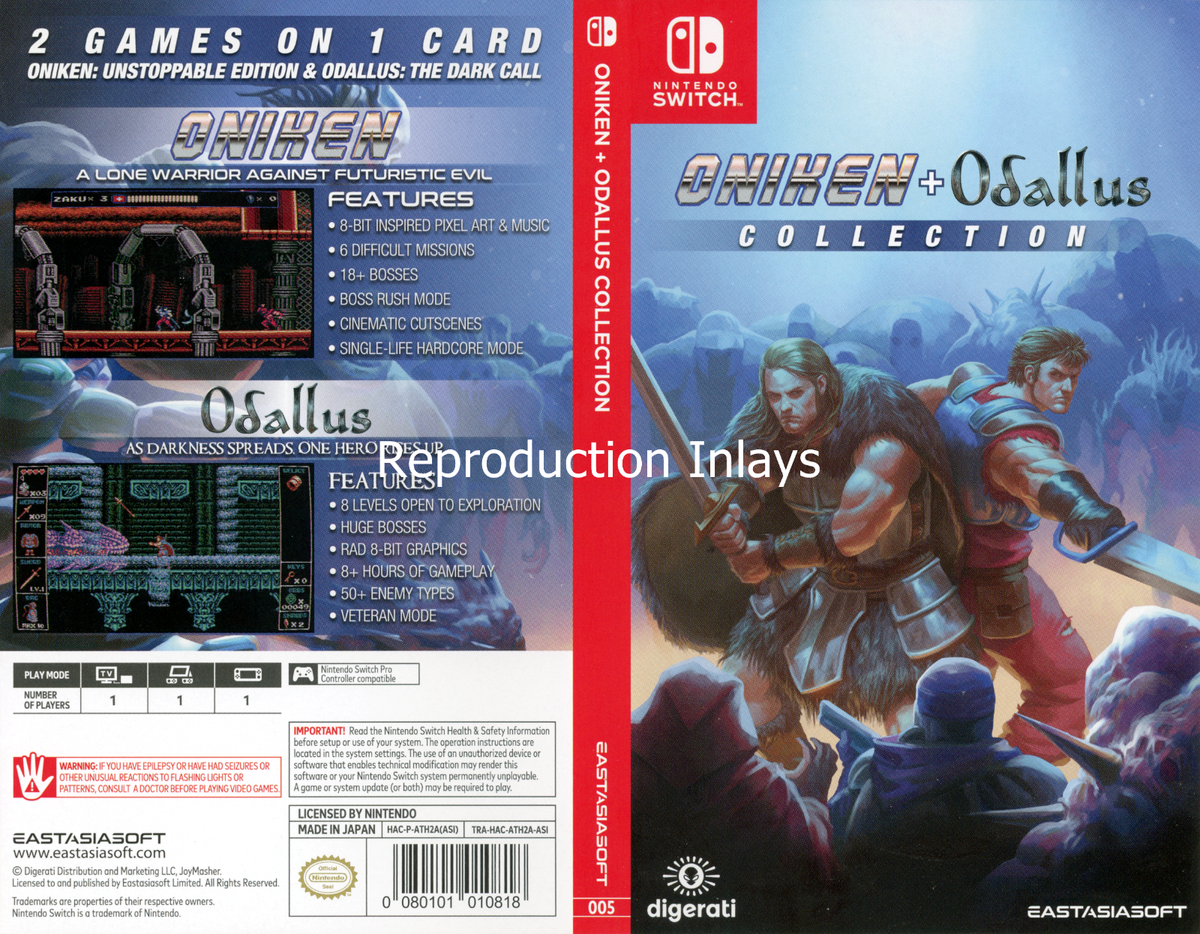 Oniken Odallus Collection - Nintendo Switch - NEW/ for sale online