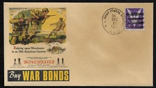 WWII Winchester Ad Featured on Collector Envelope Original Period Stamp *OP936