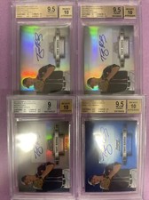 (4) 2012 Bowman Sterling Tony Renda #TRE RC Rookie Auto-REF./199 BGS 9 & 9.5 LOT