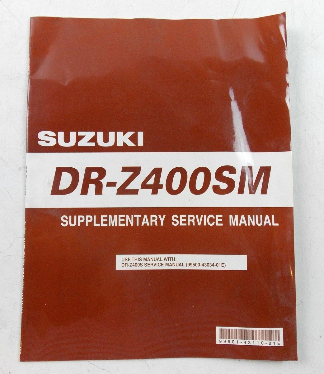 SUZUKI Suzuki スズキ サービスマニュアル DR-Z400SM 2000-2024 DRZ400