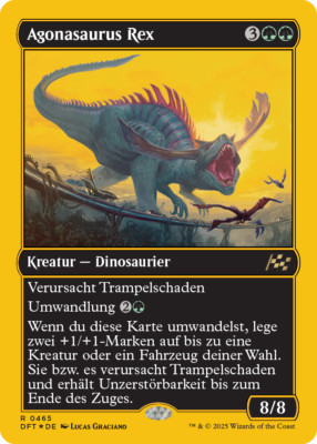 FOIL Agonasaurus Rex / Agonasaur - German (n-mint+) First Place **Rare**