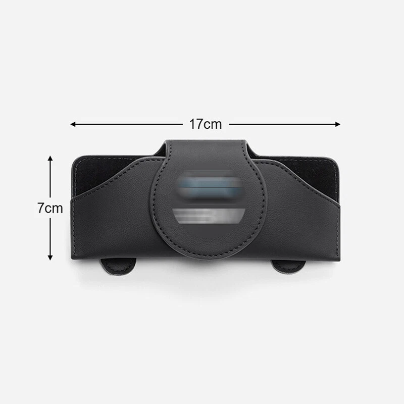 Cuero Rojo Accesorios Coche Parasol Gafas de Sol Portatarjetas Clip Caja Para Subaru Foto 3 de 4