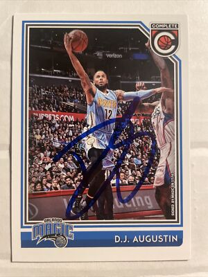 2016-17 Panini Complete D.J. Augustin Autographed Card #182 Orlando Magic CB400