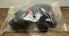 NEW IN BAG 1986 Vintage 7” Solid Black Pound Puppies Tonka Puppy Plush Dog