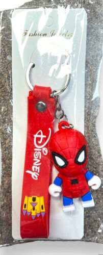 Cartoon Spiderman Marvel Avengers Keyring Car Keychain Pendant Bag Disney Charm - 第 1/1 張圖片