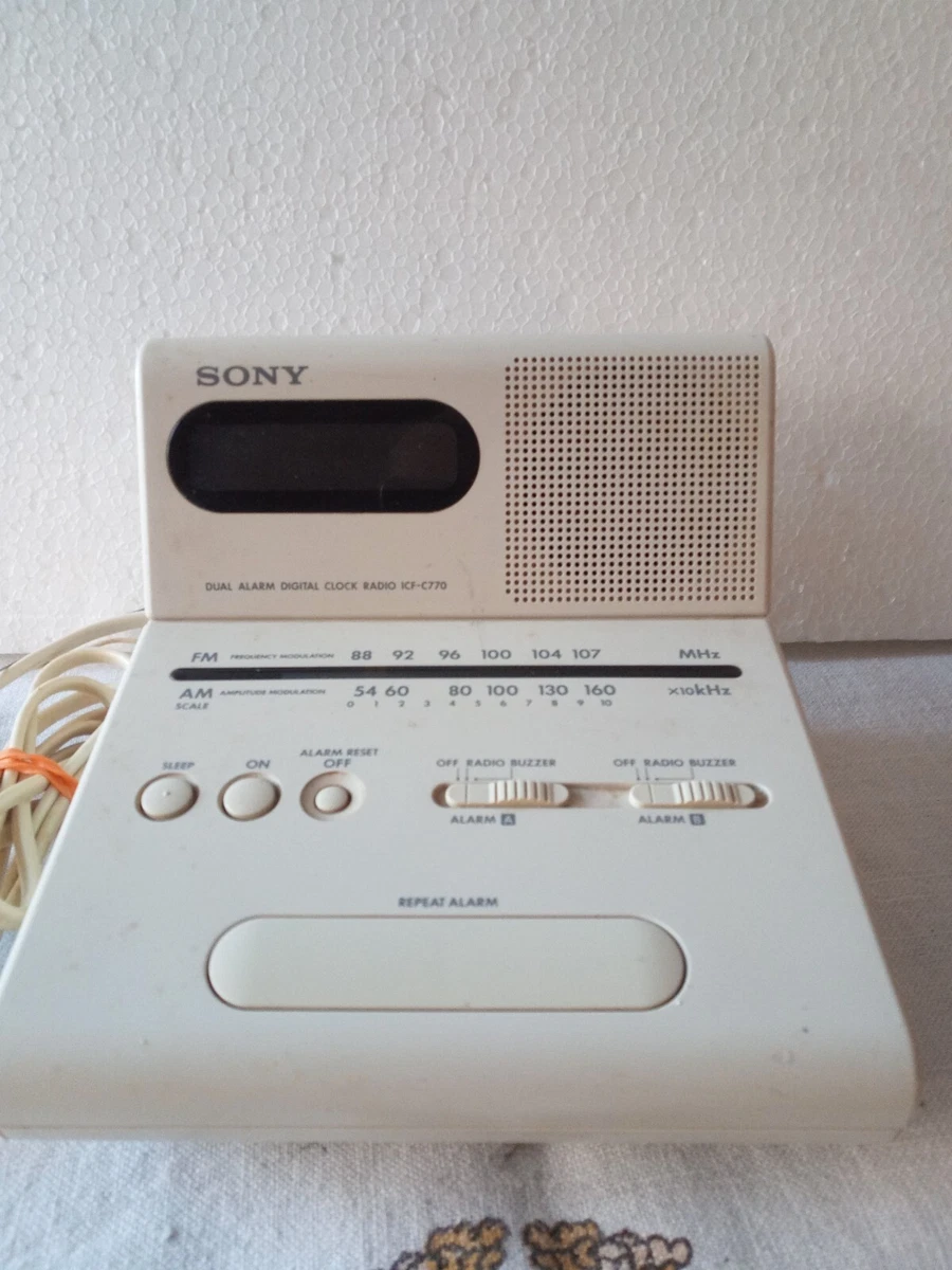 Radio-Wecker. von Sony. FM. AM.