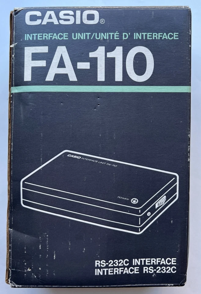 Casio FA-110 RS-232 serial interface for DK, SF and other series of organizers