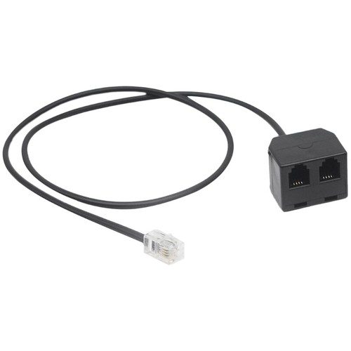 RJ9 Adapter Splitter Cord 2 Female To 1 Male RJ9 4P4C Extension - Afbeelding 2 van 8