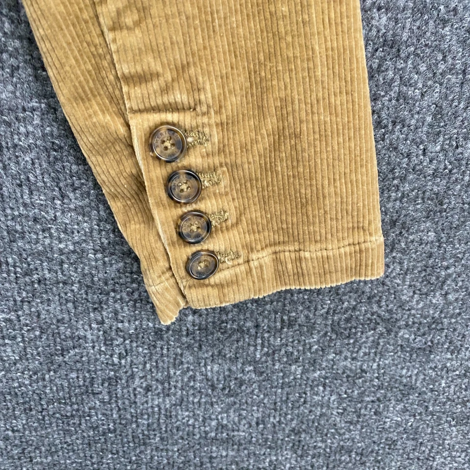American Eagle вельветовая куртка женщин M желтовато-коричневый на пуговицах винтажный 90-х Western амбара - Изображение 3 из 4