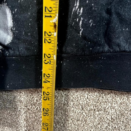 Sudadera Anvil Guns n Roses Hombre Pequeña Negra Blanca Pintura Salpicaduras Estampado Gráfico - Imagen 5 de 8