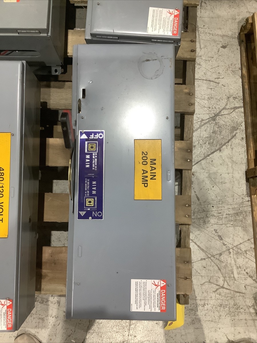 Square D QMB Switch QMB364MW 200 Amp 600 Volt 3 Pole Fusible