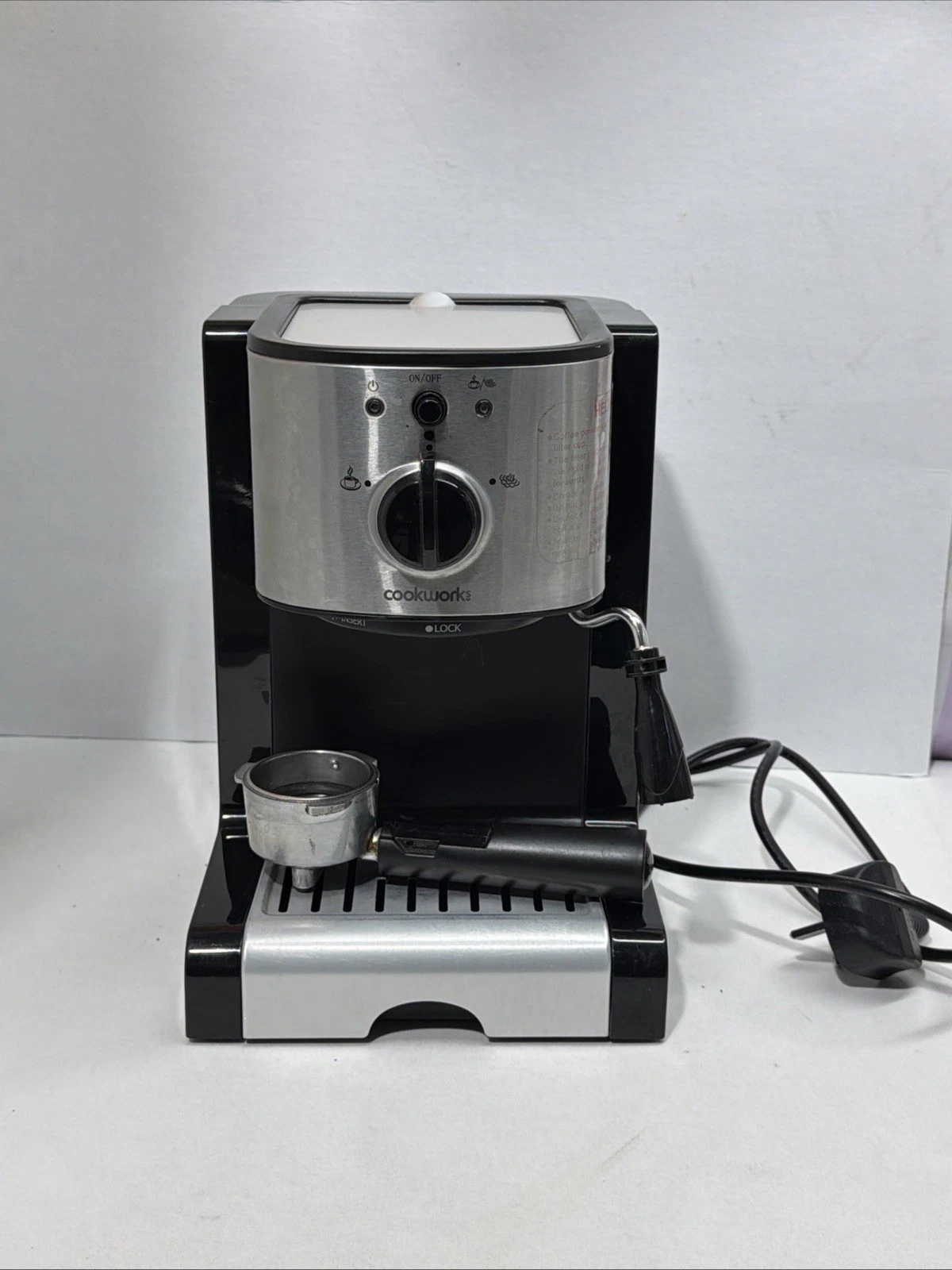 Cookworks Espresso Coffee Machine Model / SKU: 135801023 Not Working