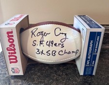 Roger Craig Autographed Mini Football - SF 49ers HOF Signed Football