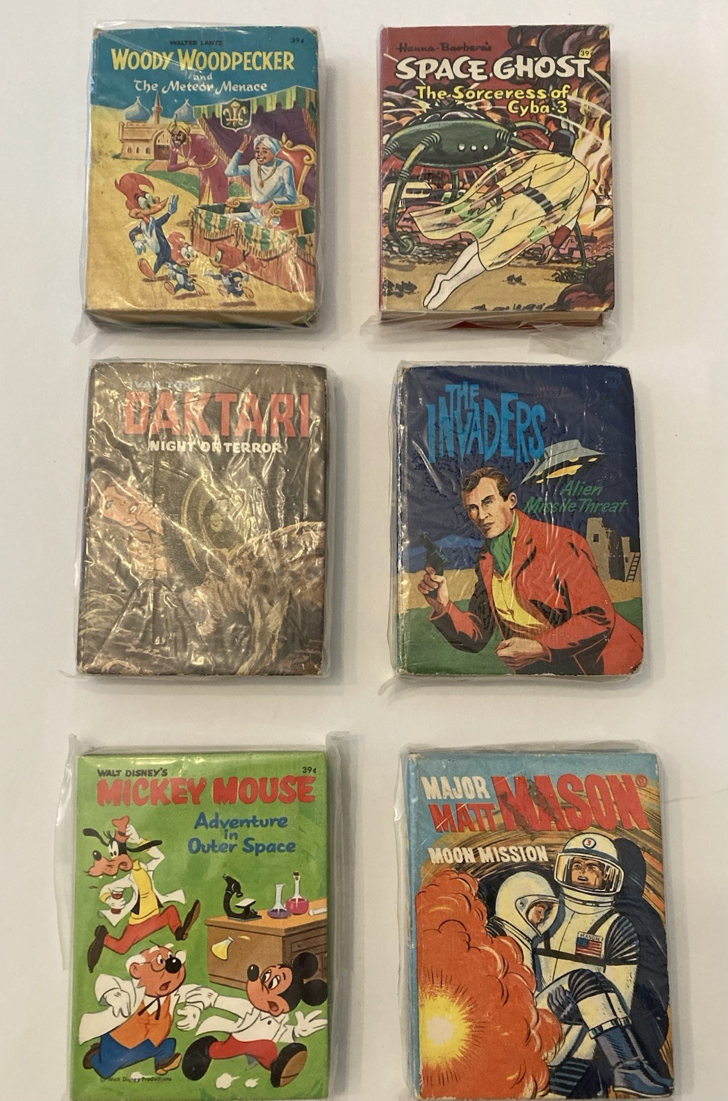 Vtg 1967 Whitman A Big Little Book Lot Of 6 Nos. 10, 16, 18, 12, 20, 22 Clean