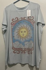 Lucky Brand Women's Plus Size 1X "Live By The Sun" Multi Colored NWT