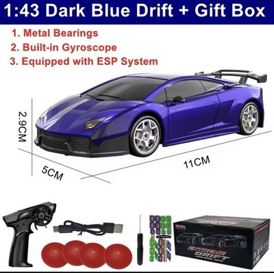 4WD Drift Racing RC Car 1/43 Mini Toy Car High Speed For Racing Sport