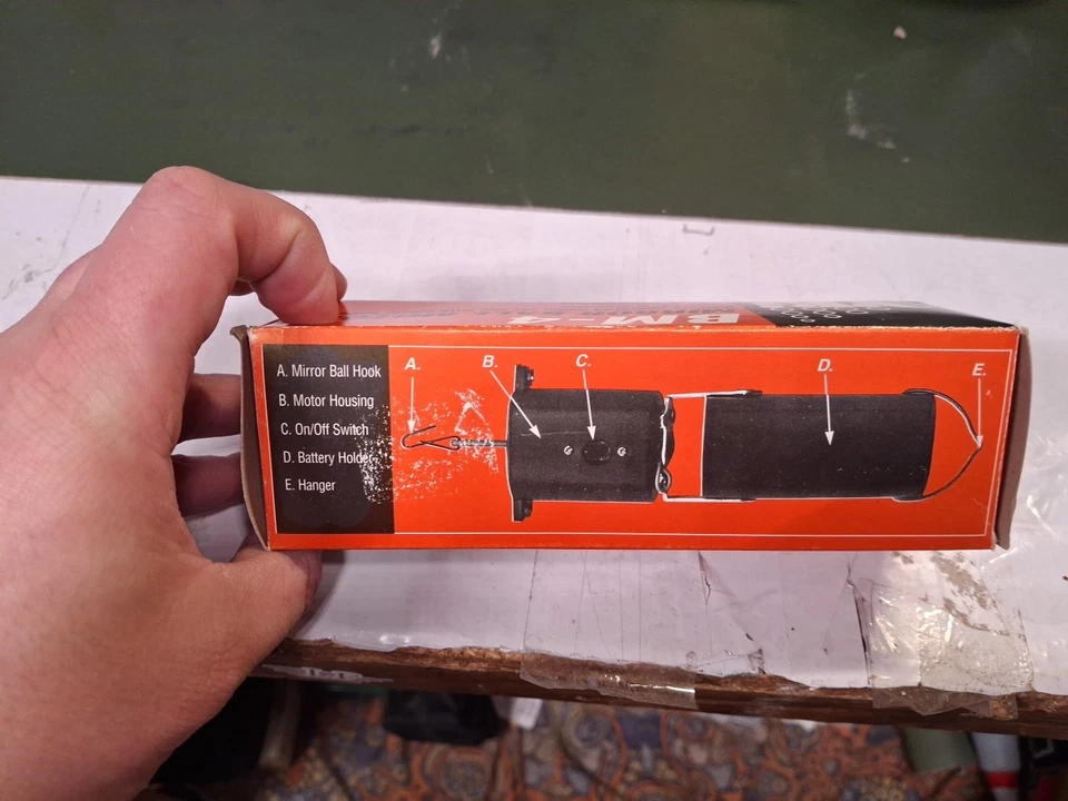 Vintage Complete Mirror Ball Party Kit With 8" Mirror Ball, Motor And Pinspot - Image 3 of 4