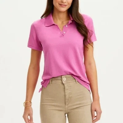 RENWICK KURZARM SUNWASHED SOLID DAMEN XL GOLF POLO ORCHIDEE PINK NEU MIT ETIKETT NEU - Bild 1 von 4