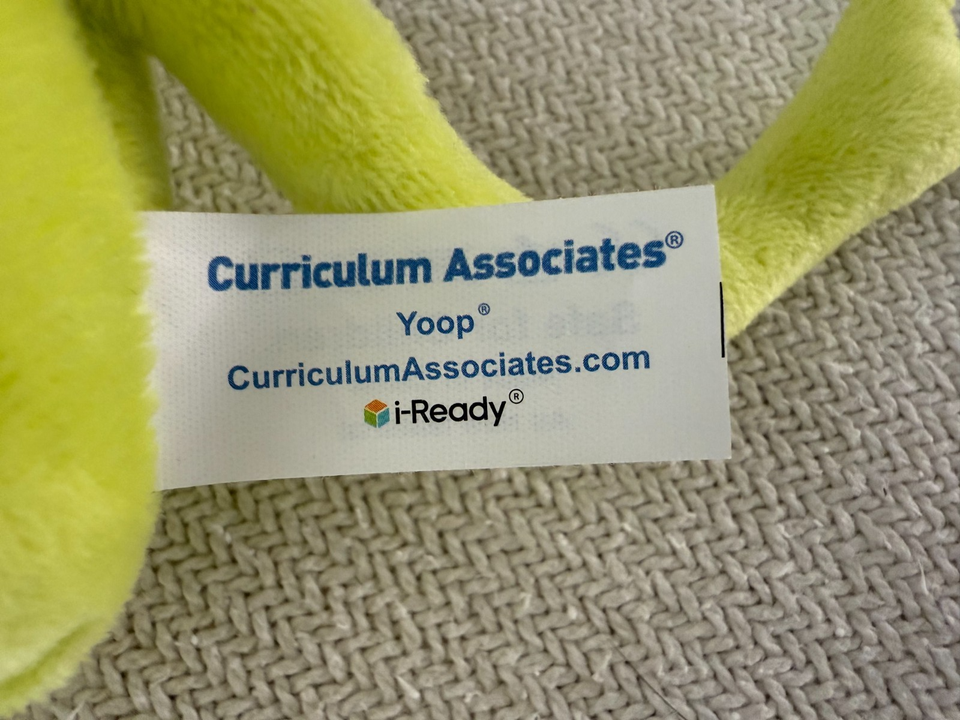 Curriculum Associates iReady YOOP Plush Stuffed Toy Teacher Education ...