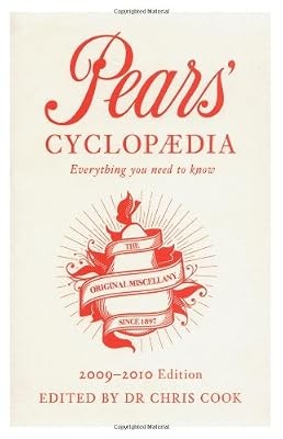 Pears Cyclopaedia 2009 - 2010, Cook, Chris, Used; Good Book