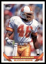1993 Topps Vince Workman Tampa Bay Buccaneers #634