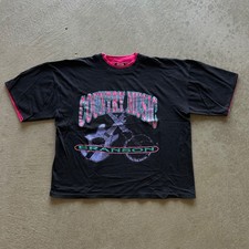 Vintage 90s Country Music Shirt Size XL Black Branson Missouri Guitars USA Made