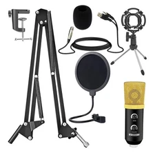 5Core Recording Microphone Podcast Bundle Professional Condenser Mic Kit