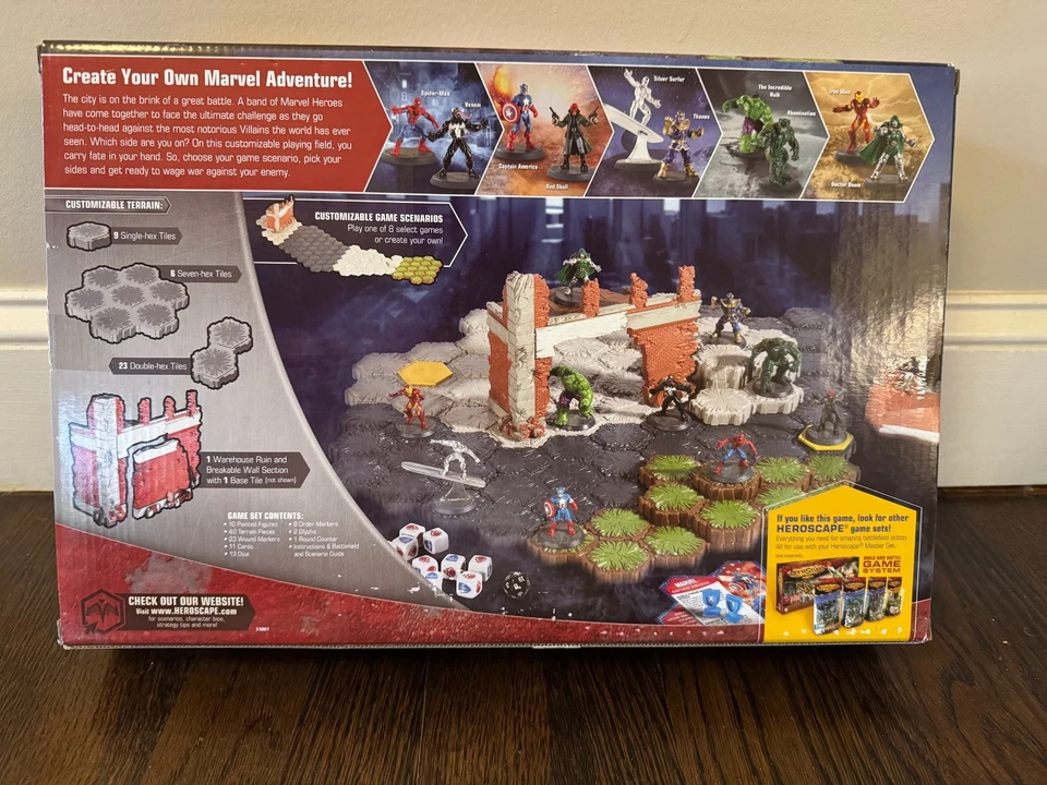 Heroscape MARVEL Batalla de Todos los Tiempos El Conflicto Comienza Construir y Batalla Juego NUEVO Foto 2 de 2