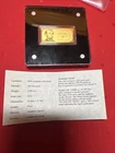 2022 American Mint Abraham Lincoln Leader In Liberty 1/200oz 999 Fine Gold Ingot